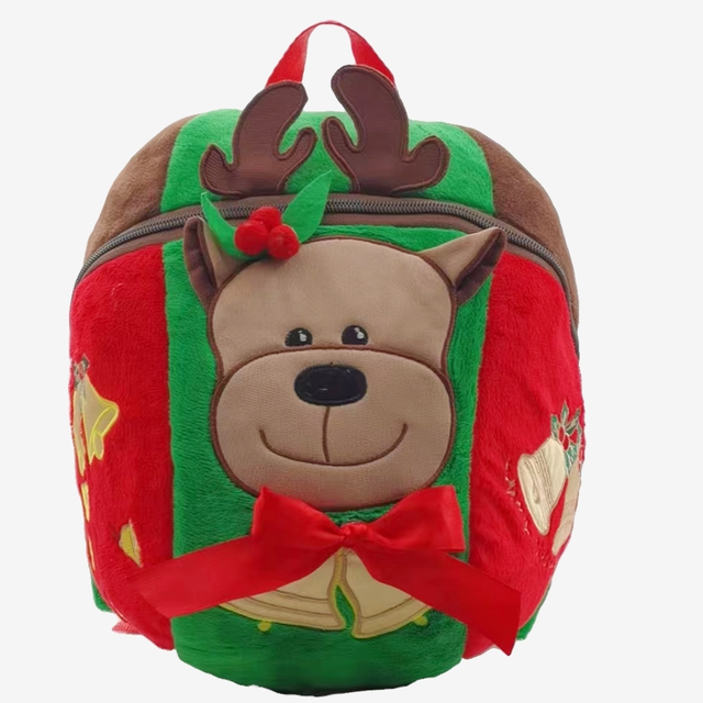 Christmas Deer Children's Plush Backpack