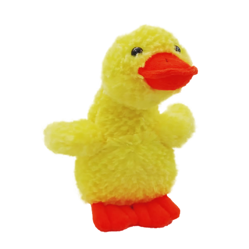 A Yellow Duckling Plush Toy with A Voice