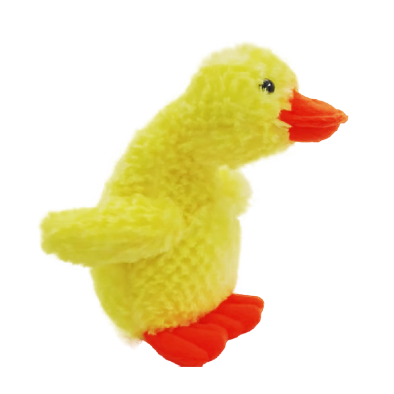 A Yellow Duckling Plush Toy with A Voice