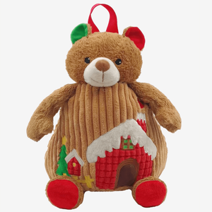 3D Chrismas Bear Kids Backpack