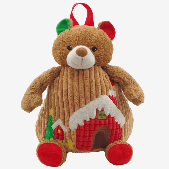 3D Chrismas Bear Kids Backpack