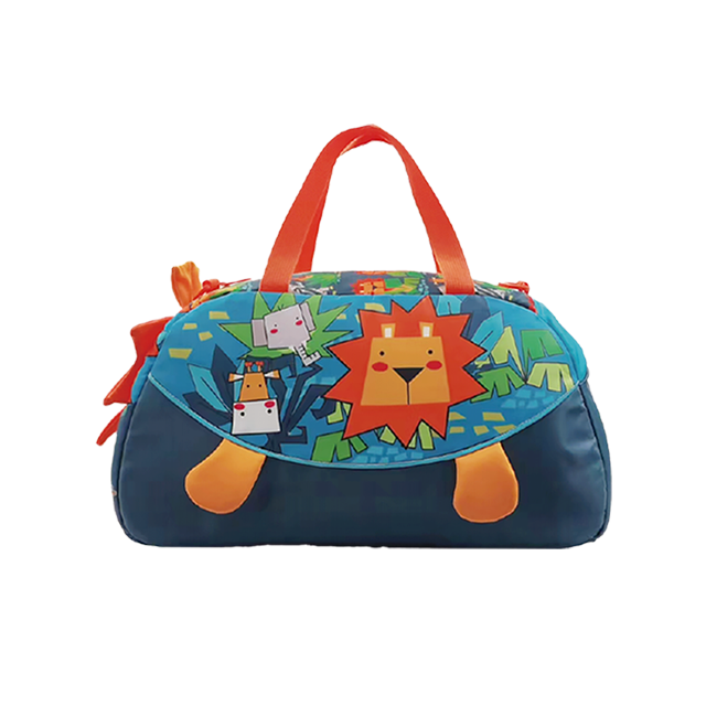 Printed Lion design Kids Duffle Bag