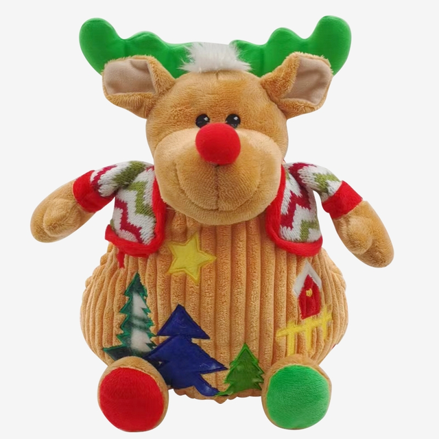 Christmas Themed Plush Toy Backpacks for Young Children