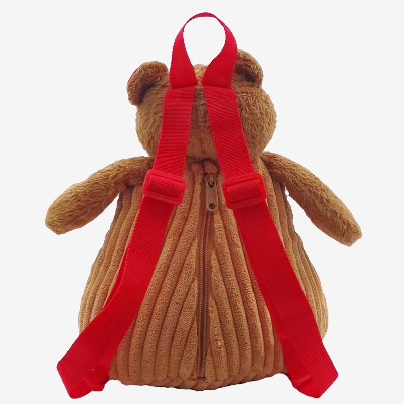 Christmas Themed Plush Toy Backpacks for Young Children