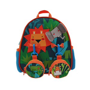 Roar into Adventure with Our Cartoon Lion Backpack for Toddlers