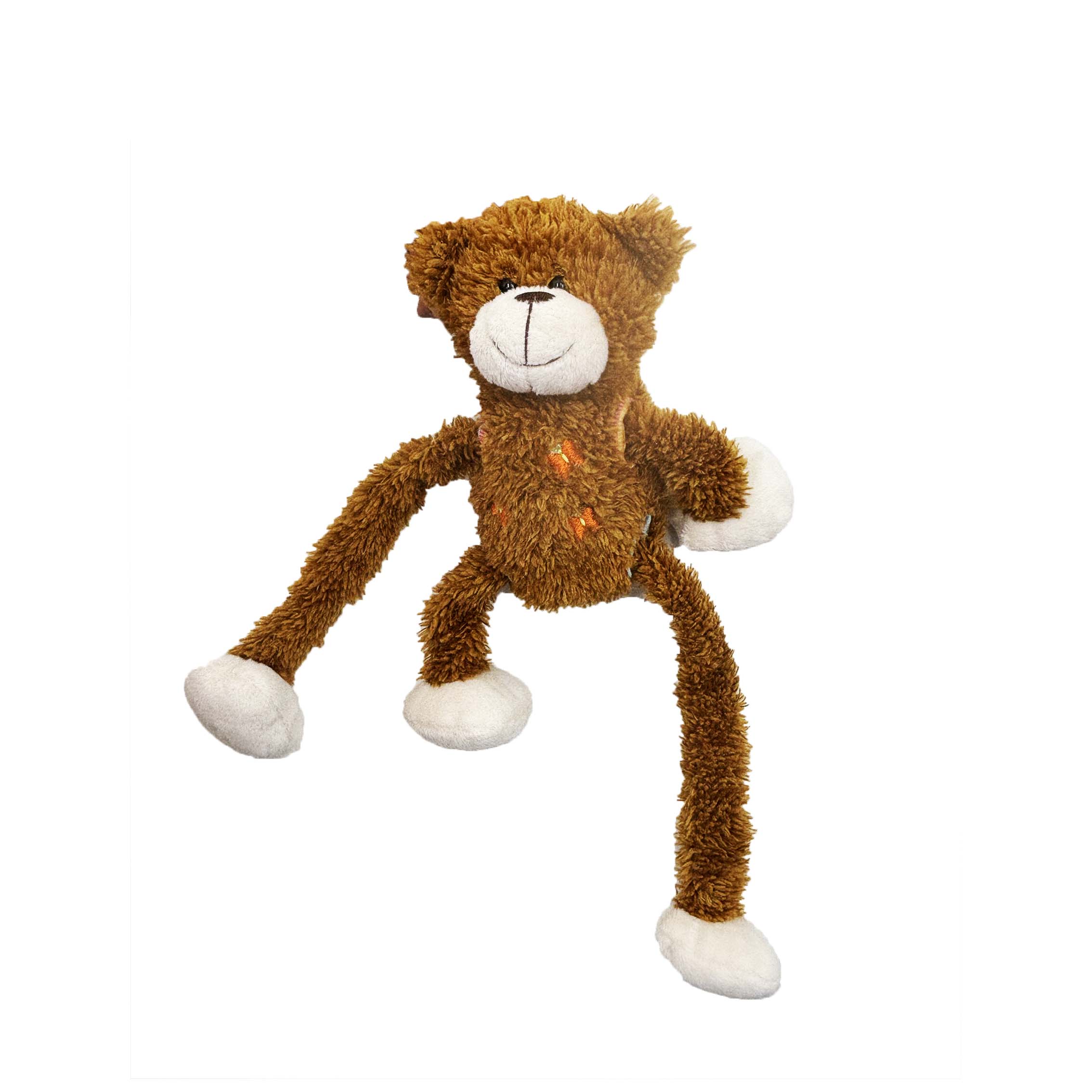 Front view of a movable joint monkey plush toy
